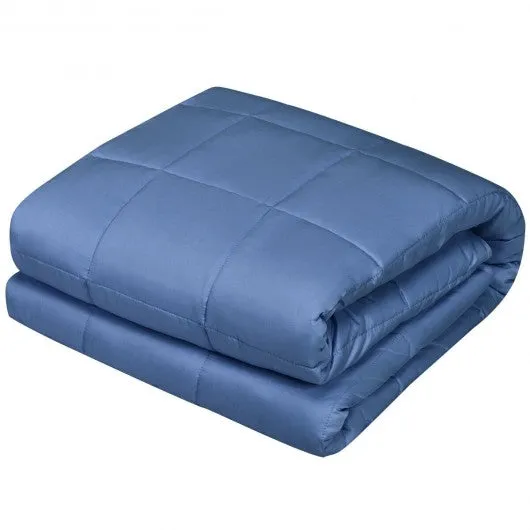 15 lbs 48" x 72" Premium Cooling Heavy Weighted Blanket-Blue