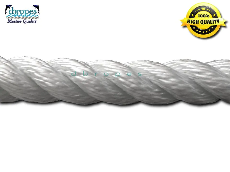 3/4" X 40' Three Strand Mooring Pendant 100% Nylon Rope with SS Thimble. (Tensile Strength 13800 Lbs.) Made in USA. FREE SHIPPING