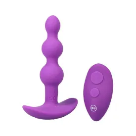 A-Play Shaker Rechargeable Silicone Beaded Anal Plug with Remote Control