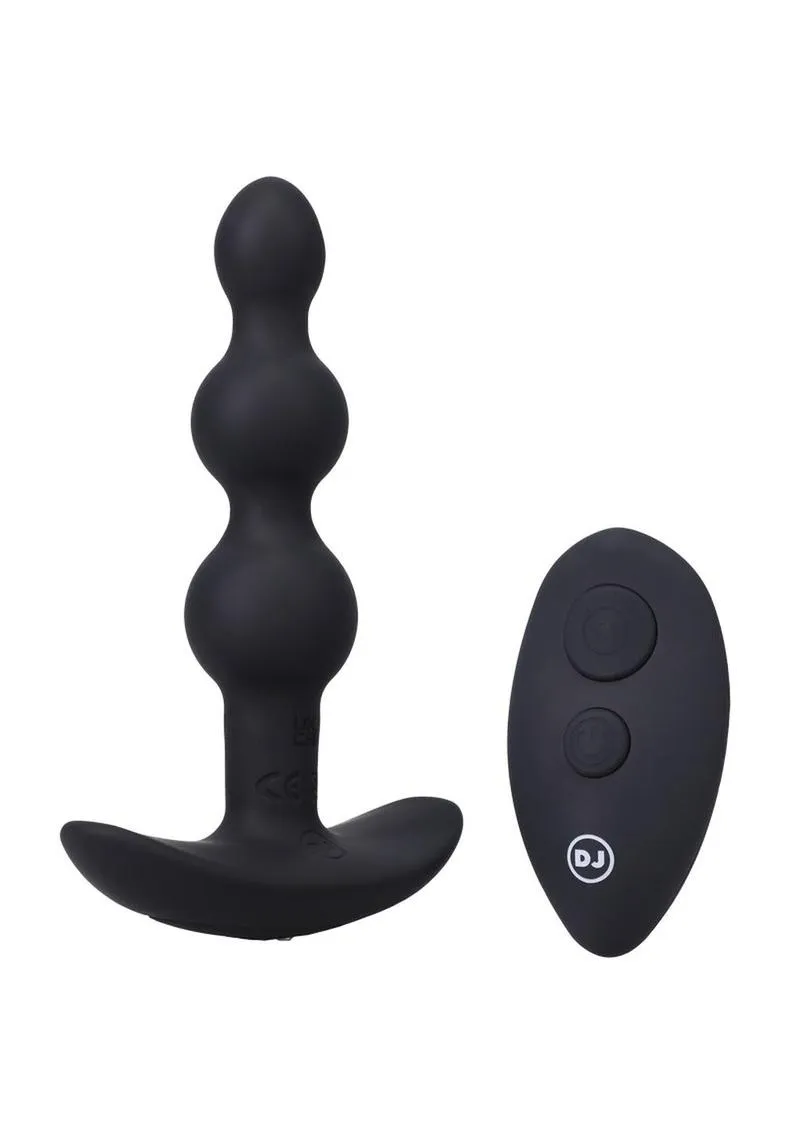 A-Play Shaker Rechargeable Silicone Beaded Anal Plug with Remote Control