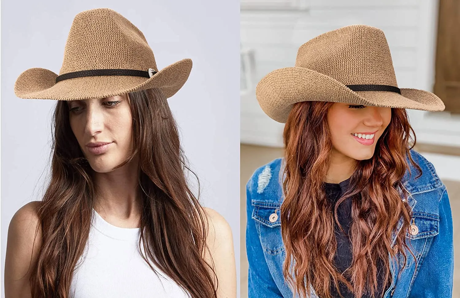 Faux Straw Cowboy Hat