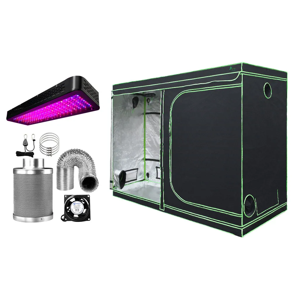 Full Spectrum LED Grow Tent Kit 2000W, Fans & Carbon Filter - Greenfingers