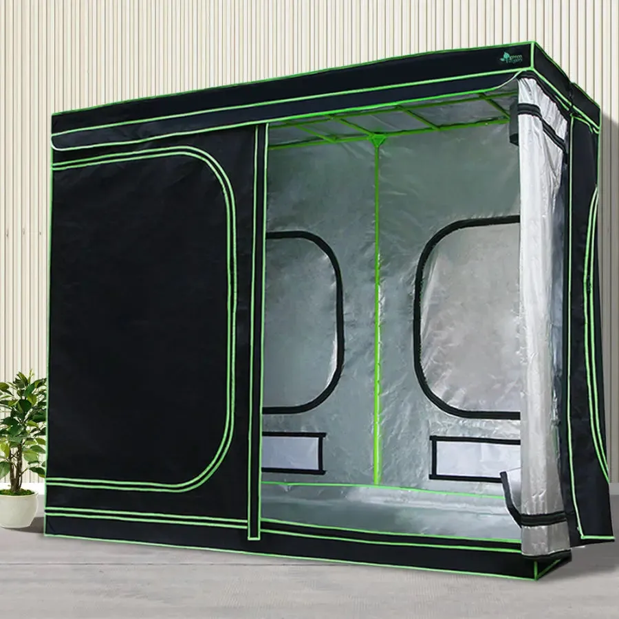 Green Fingers Grow Tent 2000W LED Grow Light 240X120X200cm Mylar 6" Ventilation