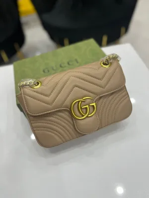 Gucci Marmont Mini - High Quality Bag For Woman (Brown)