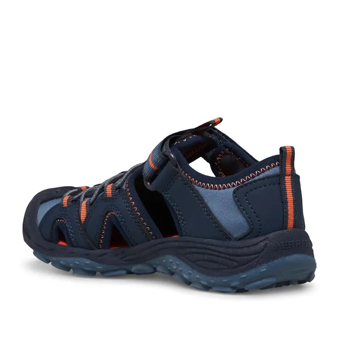 Merrell Kids Youths  Hydro Hiker Voyager Sandal w/ Closed Toe Navy