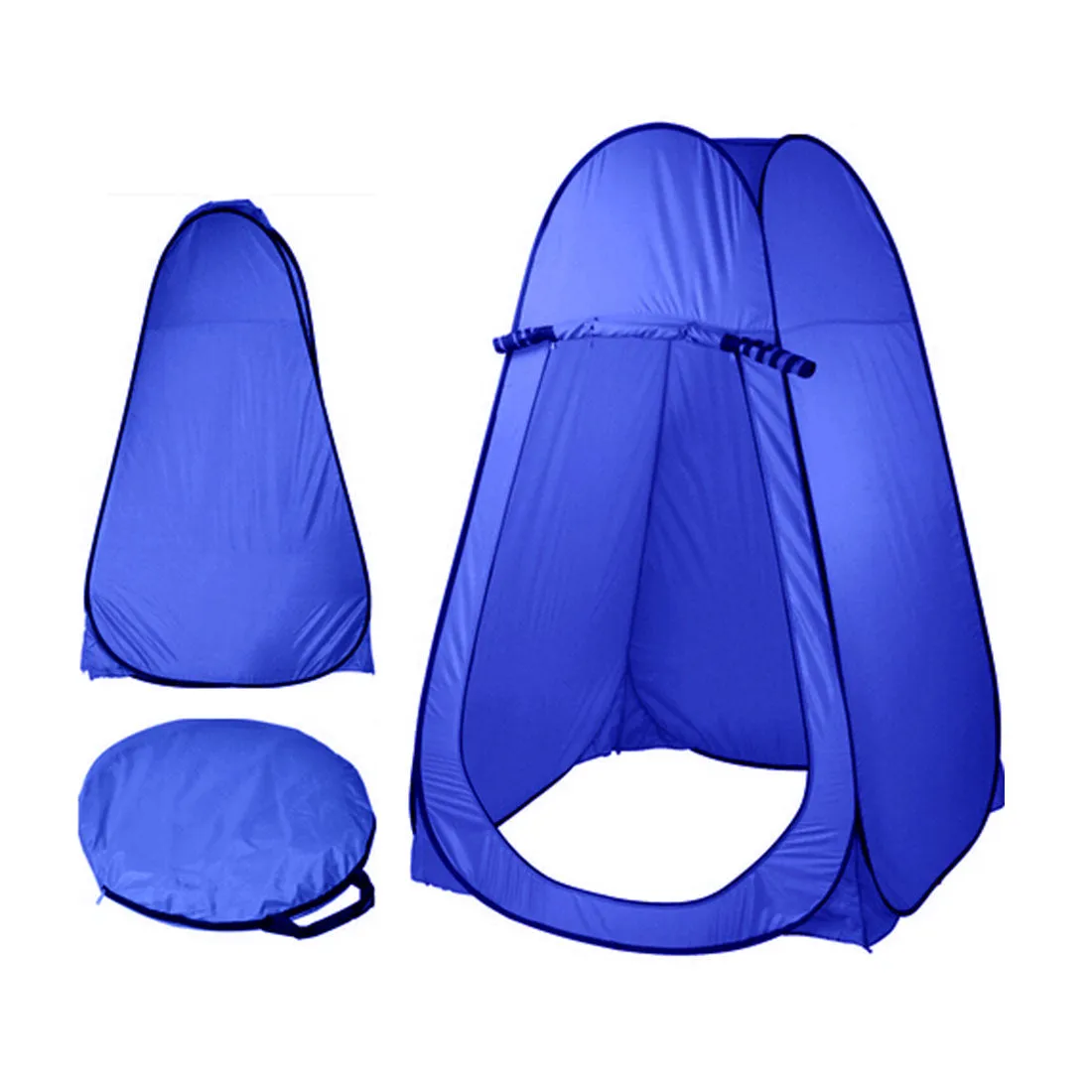 Pop Up Camping Shower Toilet Tent Outdoor Privacy Portable Change Room Shelter - blue