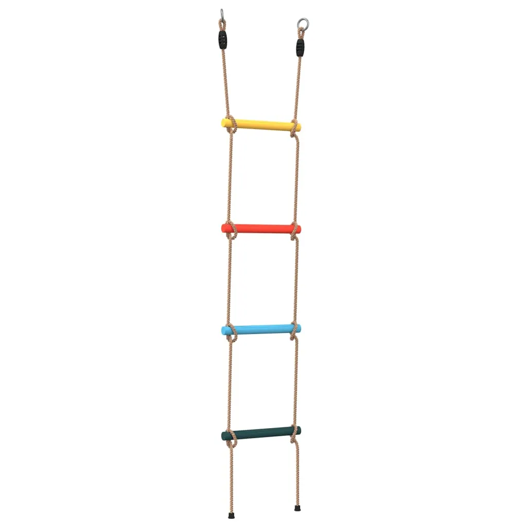 Rope Ladder for Kids with 4 Rungs Multicolour