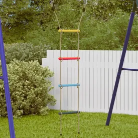 Rope Ladder for Kids with 4 Rungs Multicolour