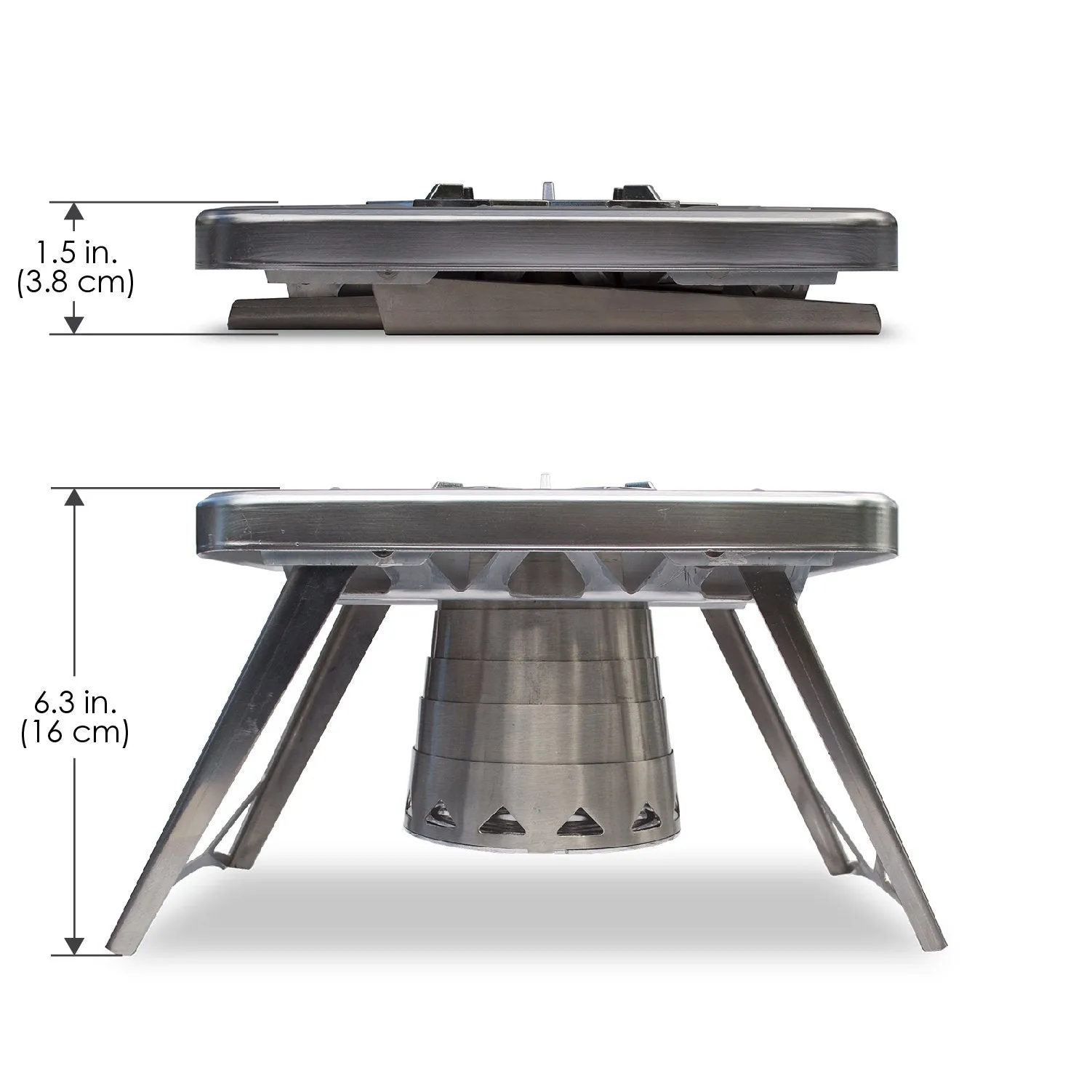 Stove - Multi-Fuel (Wood and Gas) with Drawstring Bag