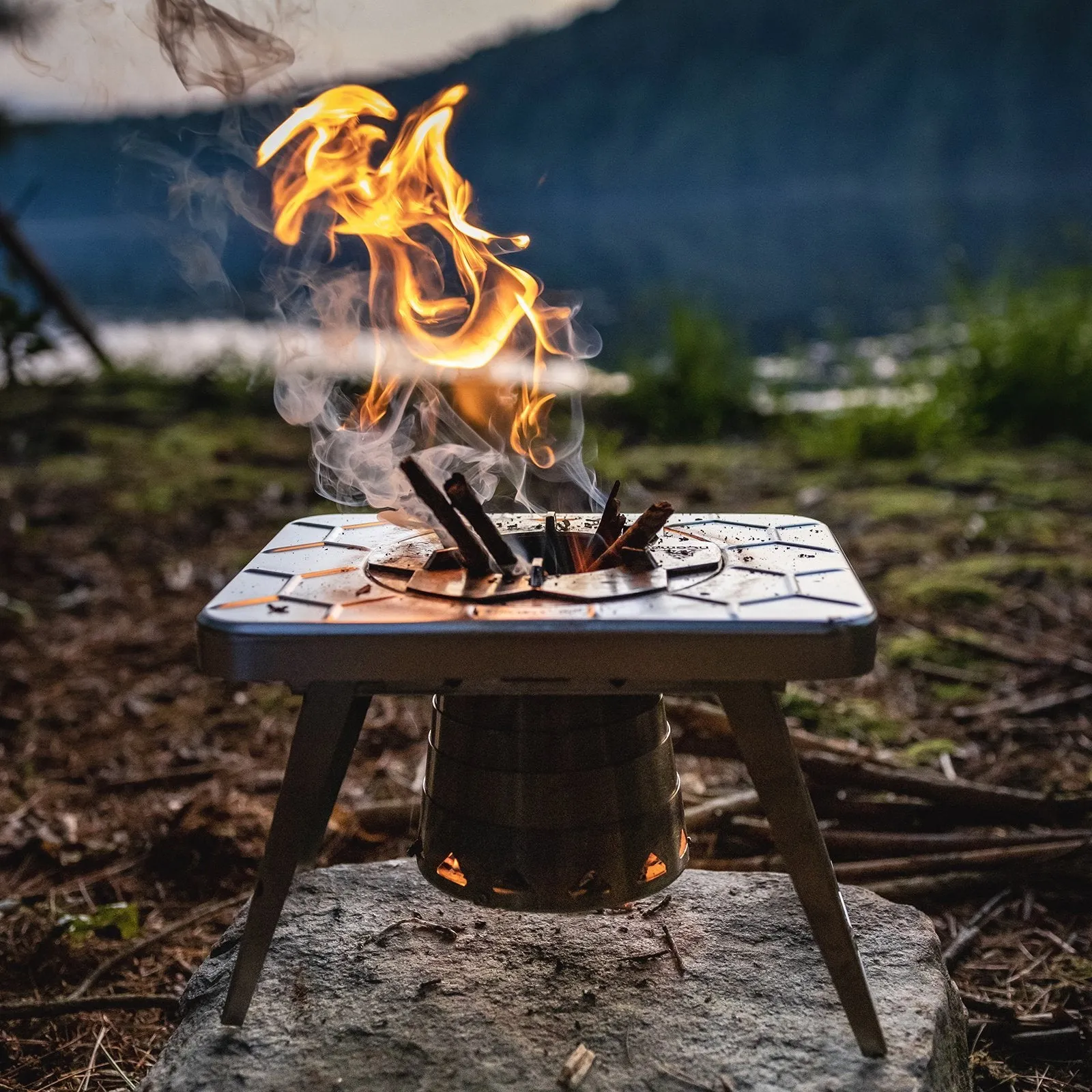 Stove - Multi-Fuel (Wood and Gas) with Drawstring Bag