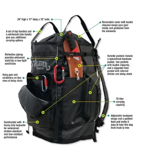 Weaver Cavern Gear Bag Black